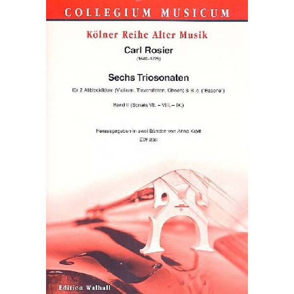 6 Triosonaten Band 2 (Nr.7-9)