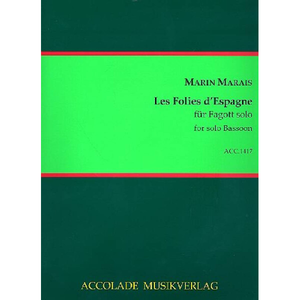 Les folies dEspagne für Fagott