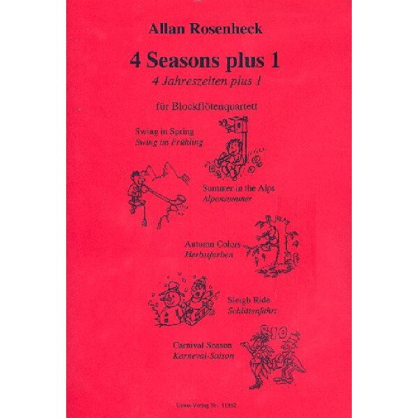 4 Seasons plus 1 für 4 Blockflöten (SATB)