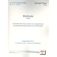 Mattinata für Tenorblockflöte (Sopran)