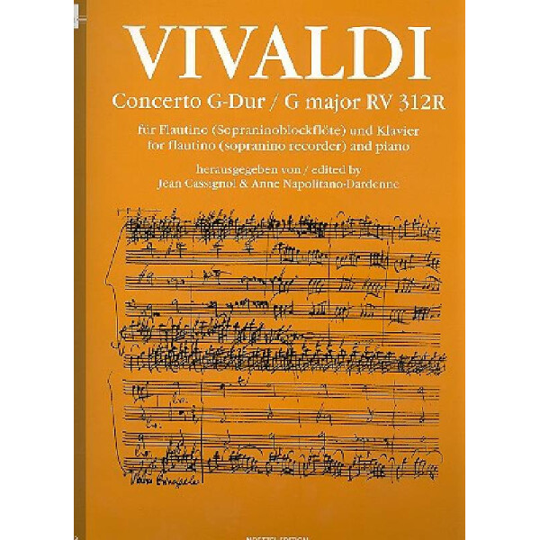 Konzert G-Dur RV312R für Flautino