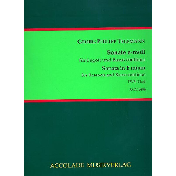 Sonate e-Moll TWV41:e5 für Fagott