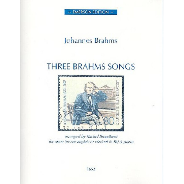 3 Brahms Songs for oboe (cor anglais/clarinet)