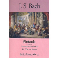 Sinfonia BWV209 für Flöte und Klavier