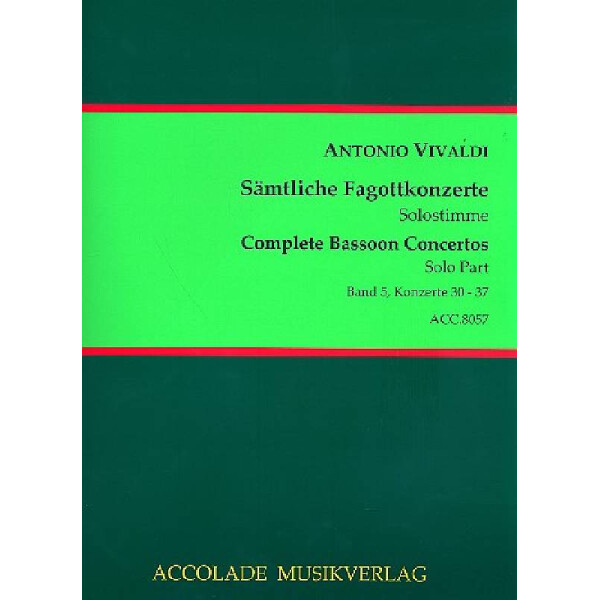 Sämtliche Fagottkonzerte Band 5