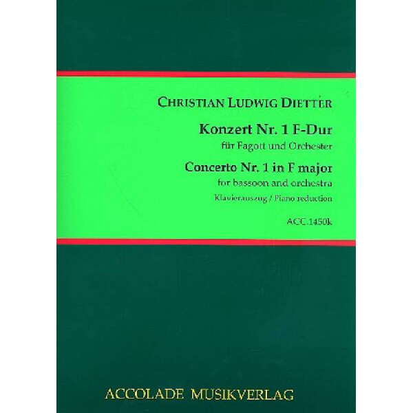 Konzert F-Dur Nr.1 für Fagott und Orchester