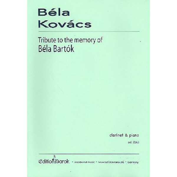 Tribute to the Memory of Béla Bartók