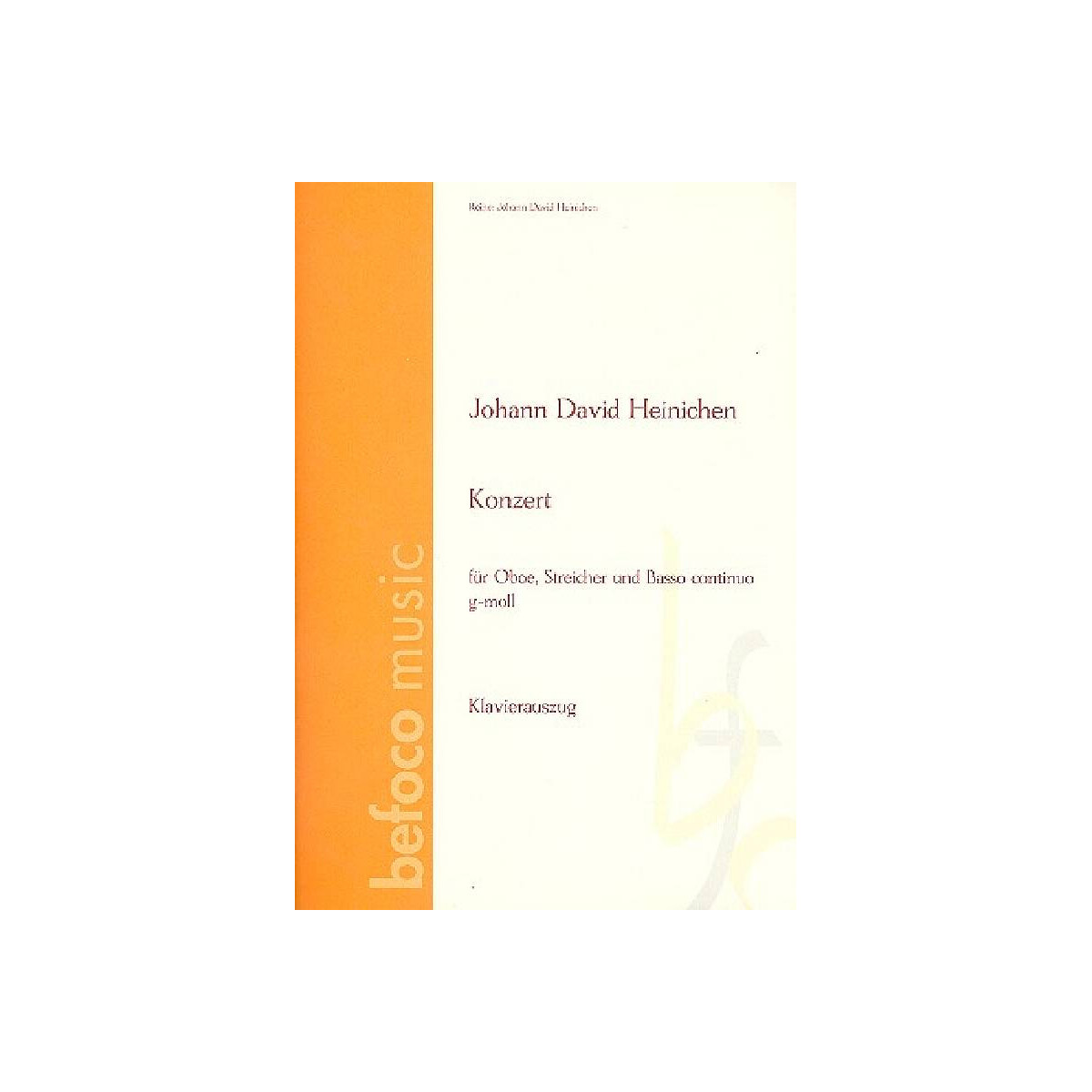 Konzert g-Moll für Oboe, Streicher  box