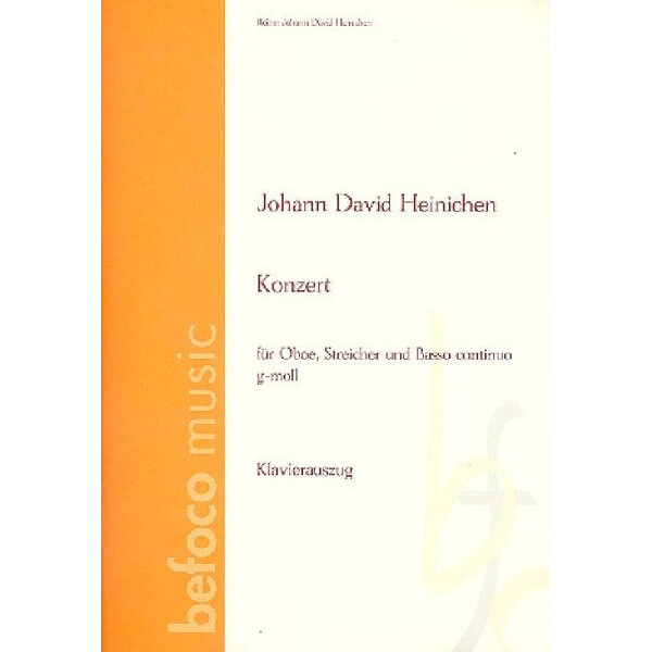 Konzert g-Moll für Oboe, Streicher und Bc