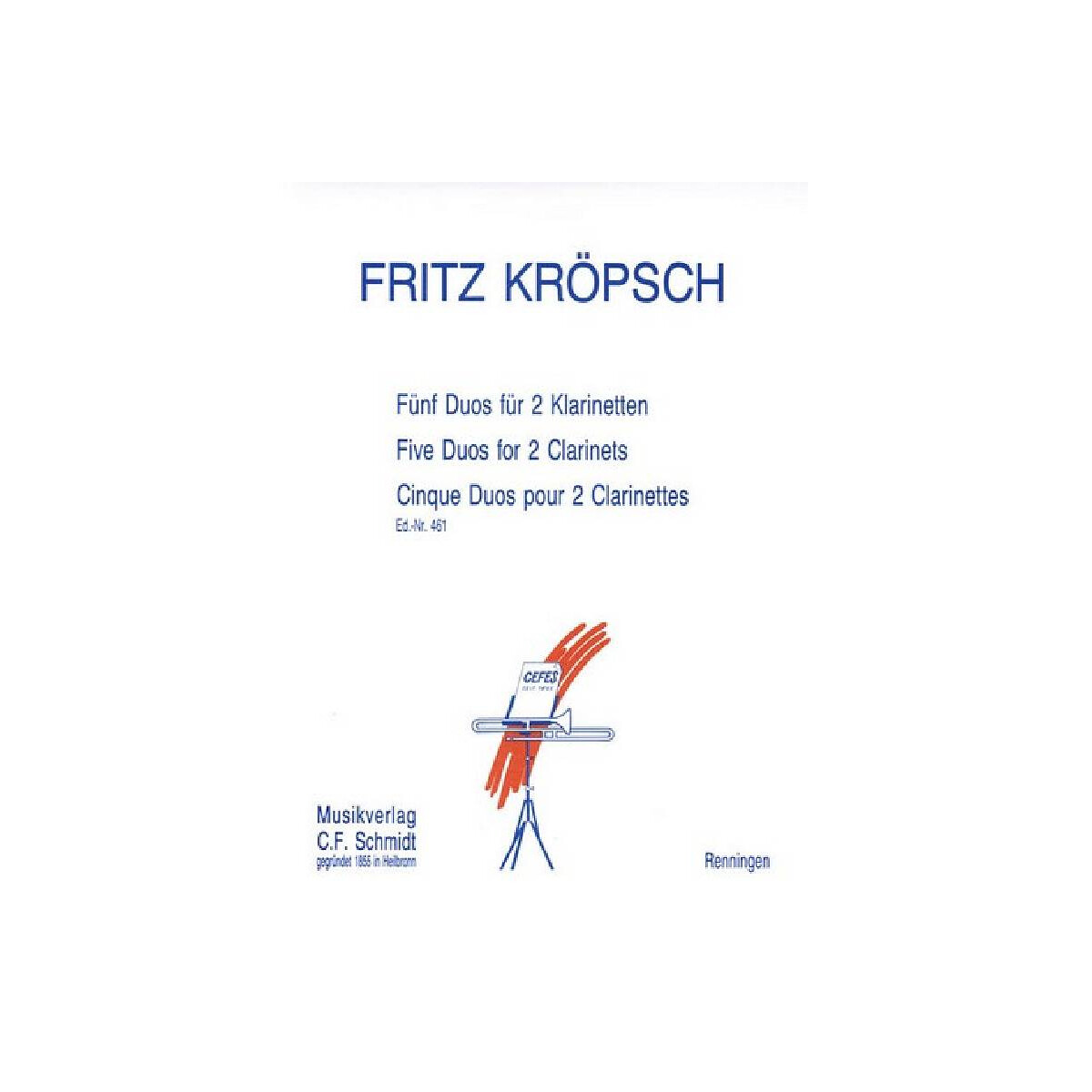 5 Duos für 2 Klarinetten