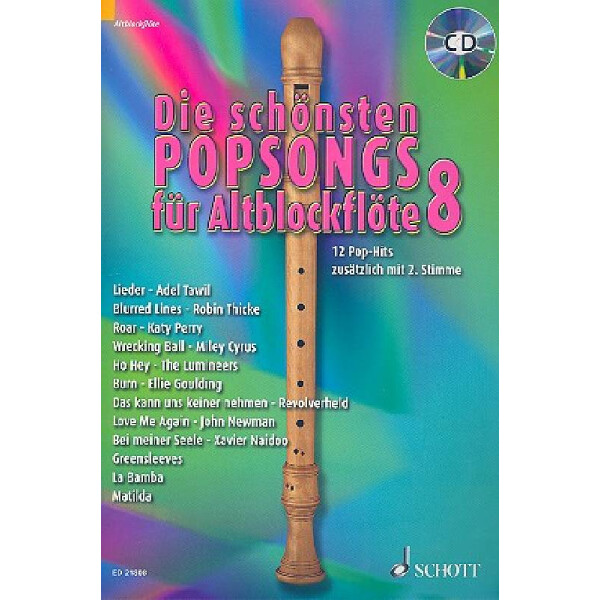 Die schönsten Popsongs Band 8 (+CD)