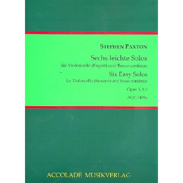 6 leichte Solos op.3 Band 1 (Nr.1-3)