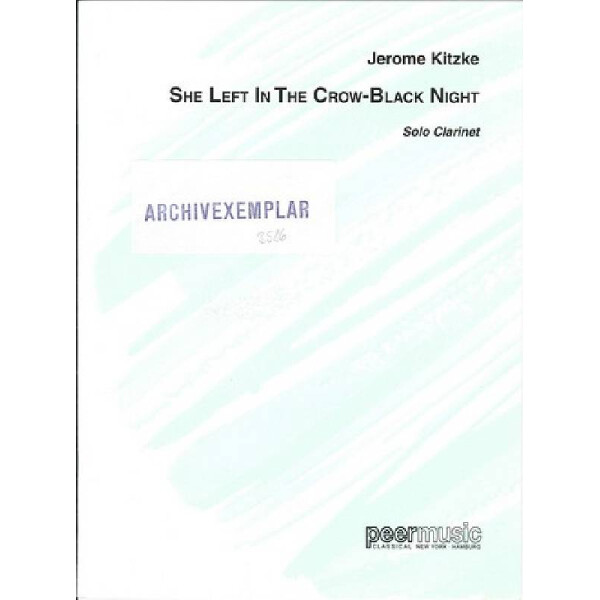 She left in the Crow-Black Night