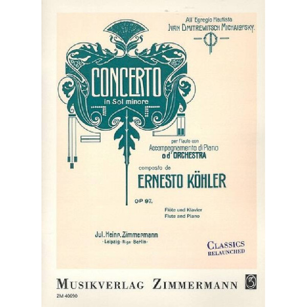 Konzert g-Moll op.97 für Flöte und Orchester