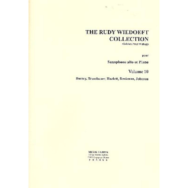 The Rudy Wiedoeft Collection vol.10