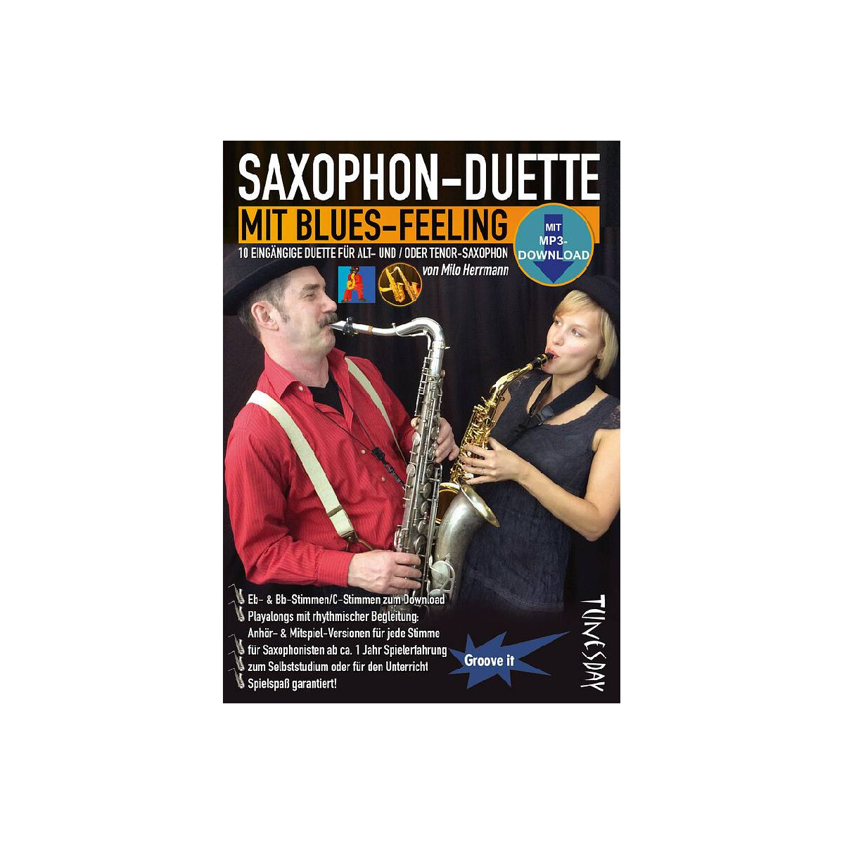 Saxophon-Duette mit Blues-Feeling (+mp3  box