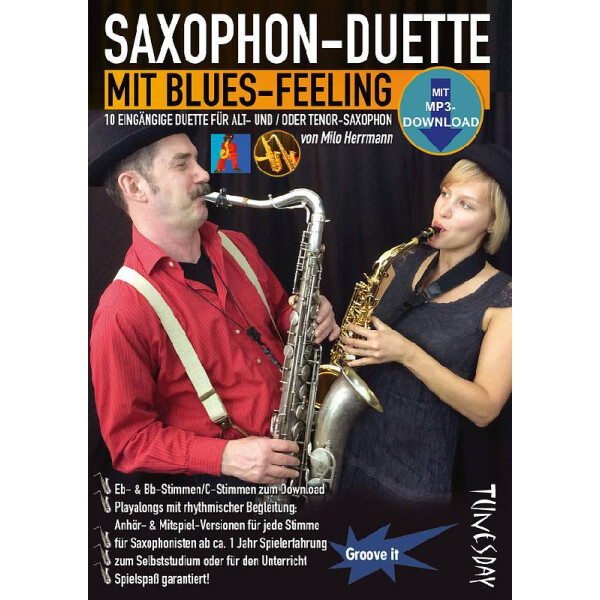 Saxophon-Duette mit Blues-Feeling (+mp3 download)