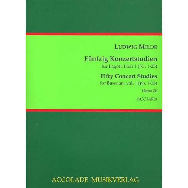 50 Konzertstudien op.26 Band 1 (Nr.1-25)