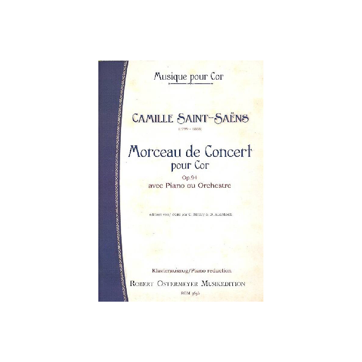 Morceau de concert op.94 f&uuml;r Horn und Orchester