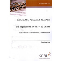 Die Kegelduette KV487 - 12 Duette