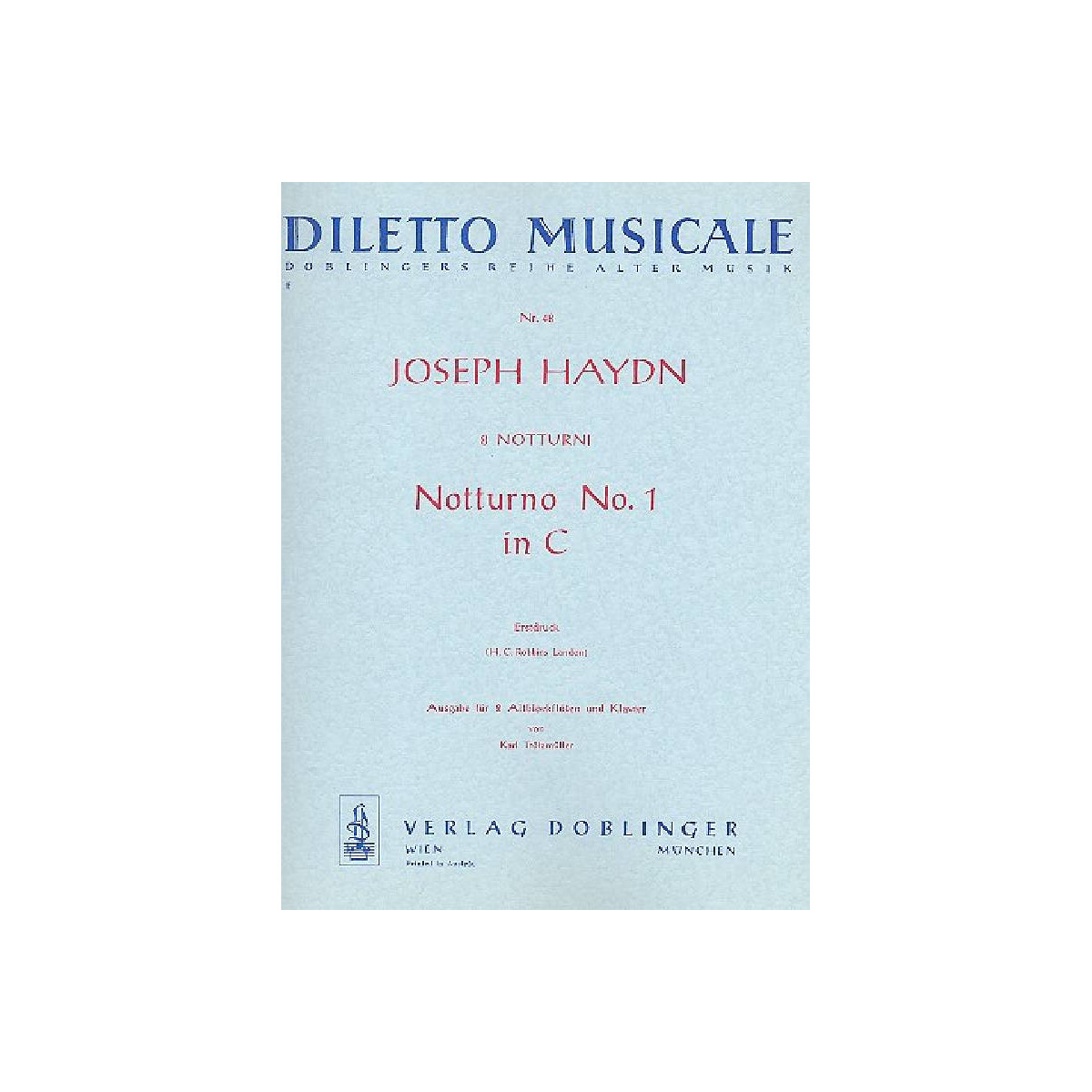 Notturno C-Dur Nr.1 für 2 Liren (Leiern) und Kammerorch