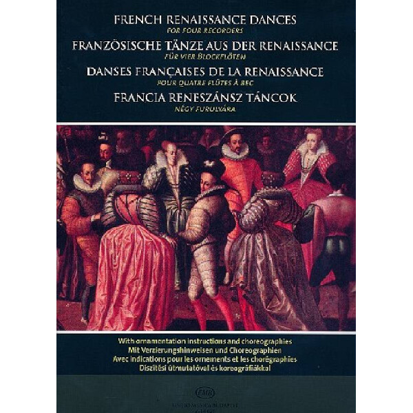 French Renaissance Dances for 4 recorders