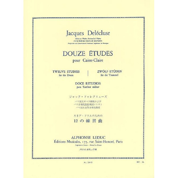 12 études pour caisse claire