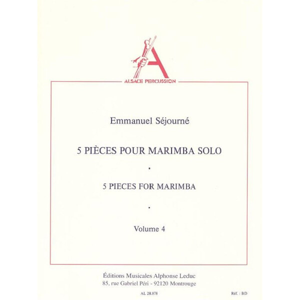 5 pièces vol.4 pour marimba solo