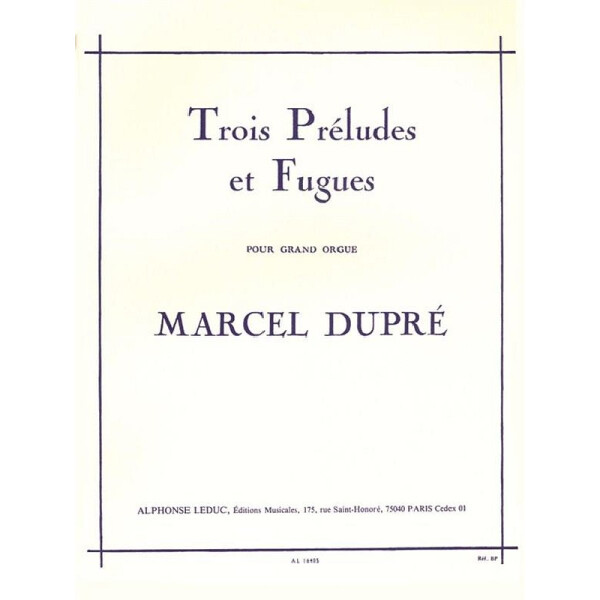 3 préludes et fugues op.7