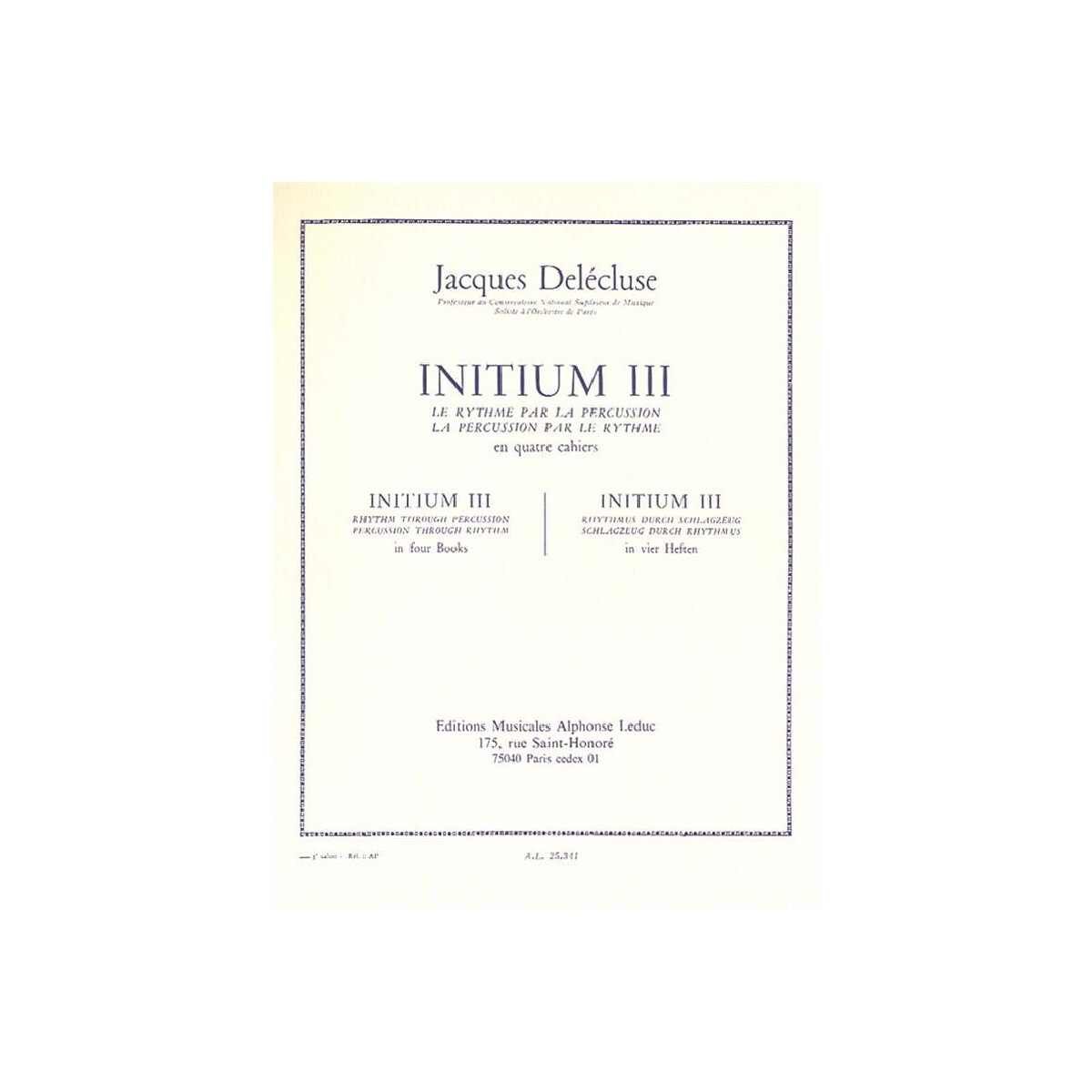 Initium vol.3 pour percussion (autre box