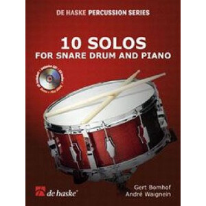 10 Solos (+CD) for snare drum and piano