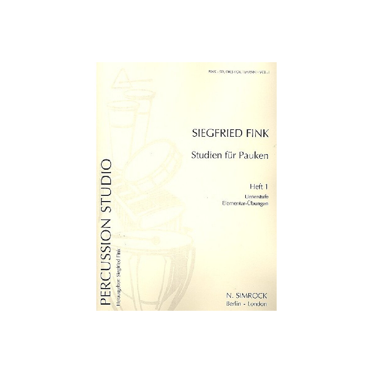Studien für Pauken Band 1