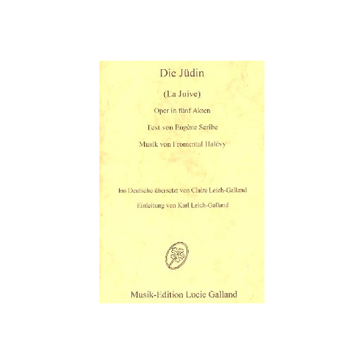 Die Jüdin Libretto (dt)
