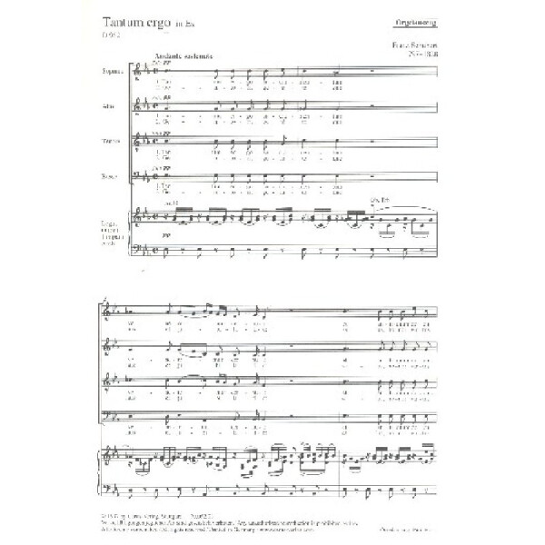 Tantum ergo Es-Dur D962
