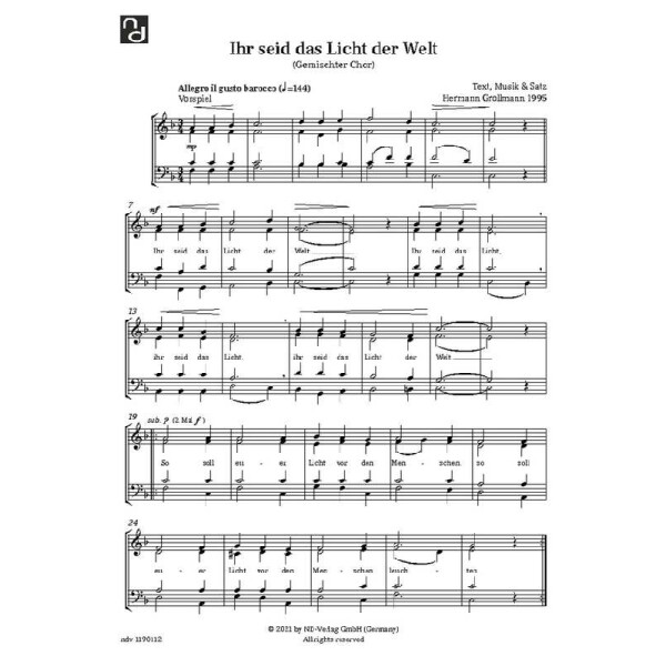 Ihr seid das Licht der Welt