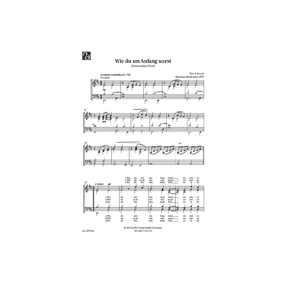 Wie du am Anfang warst