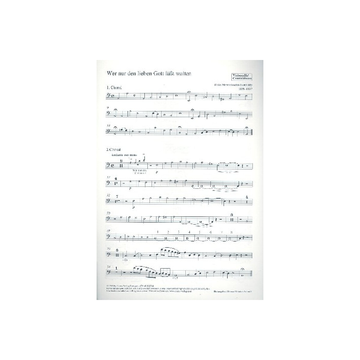 Wer nur den lieben Gott l&auml;&szlig;t walten