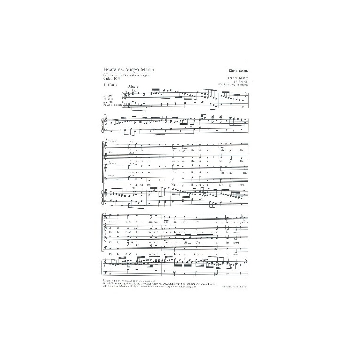 Beata es virgo Maria