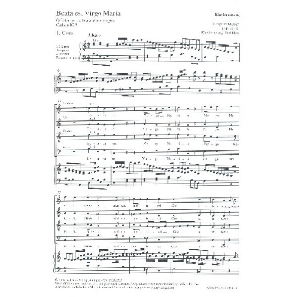 Beata es virgo Maria