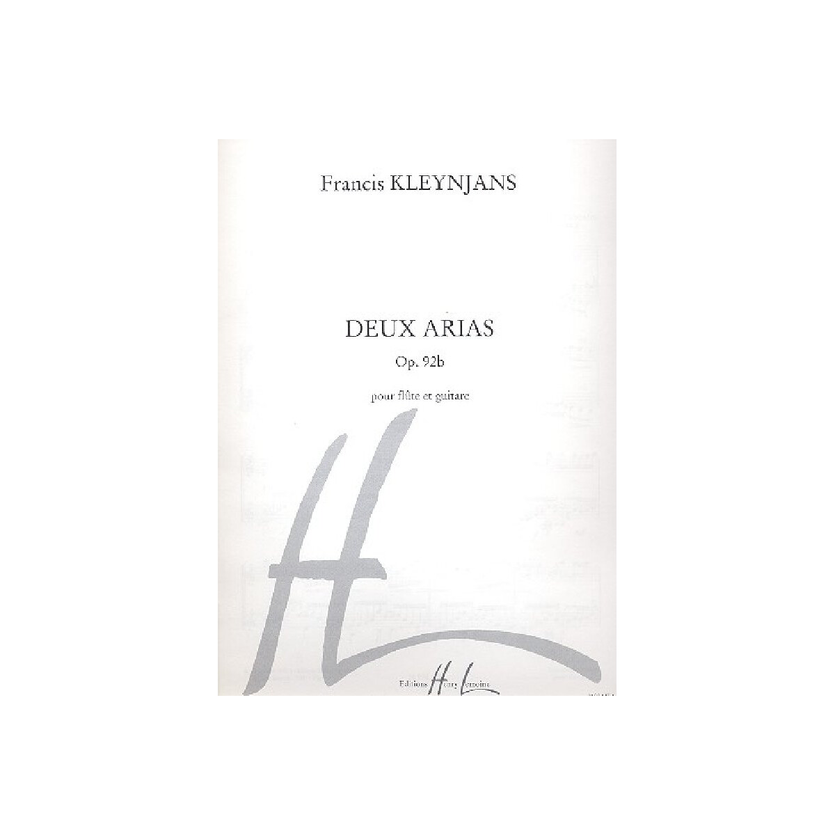 2 arias op.92b pour fl&ucirc;te et guitare