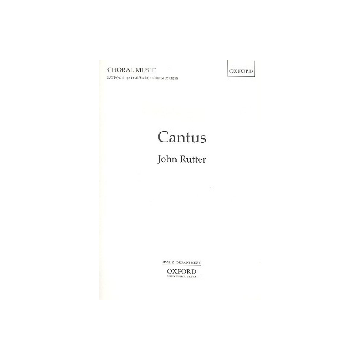 Cantus for mixed chorus and organ