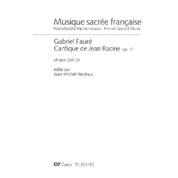 Cantique de Jean Racine op.11