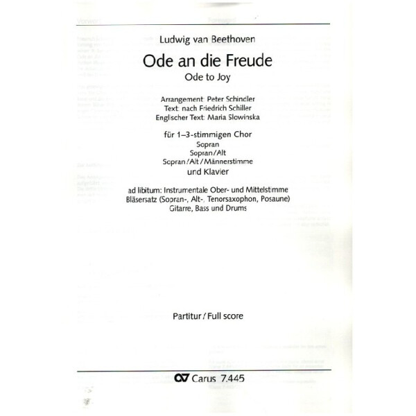 Ode an die Freude