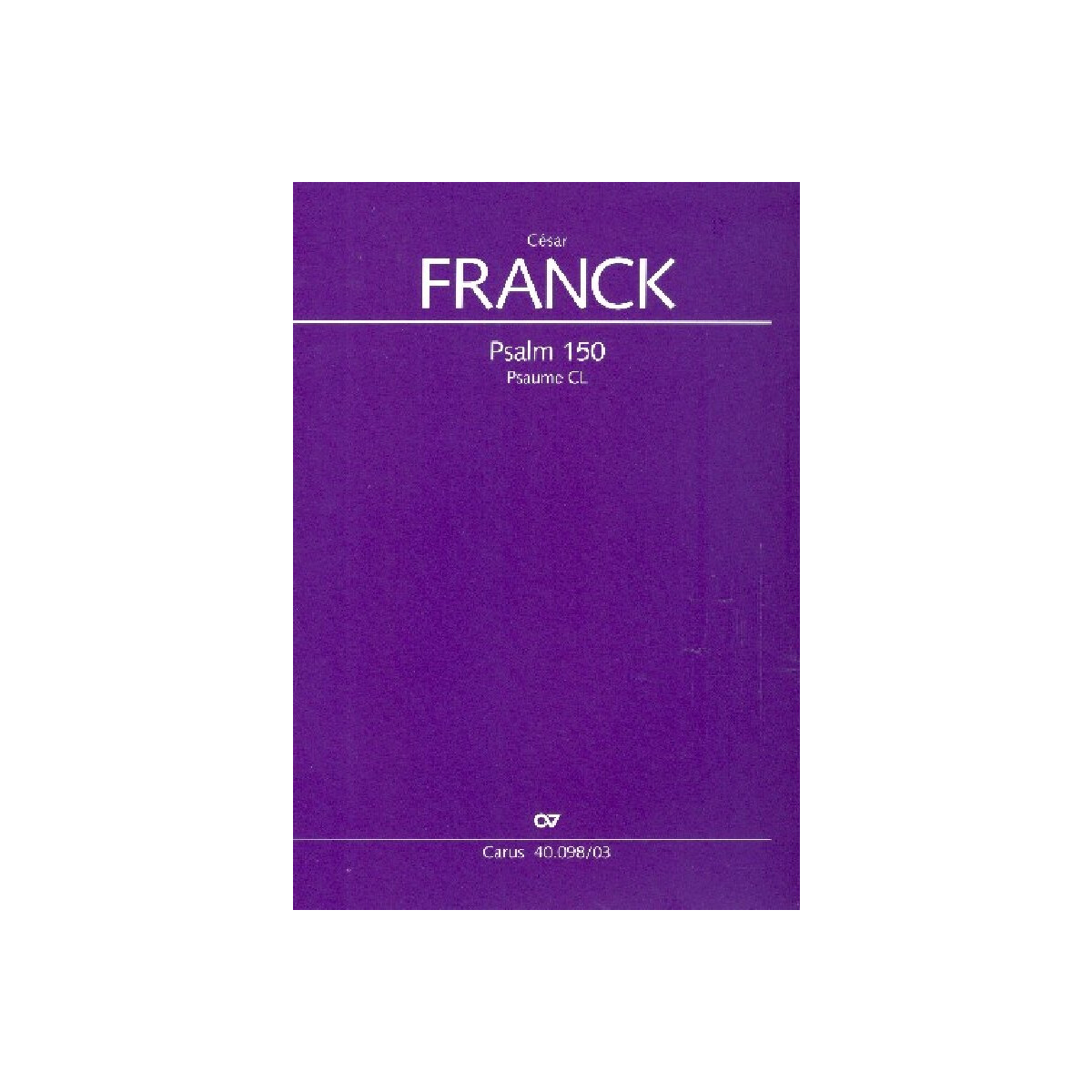 Psalm 150 für gem Chor und Orchester