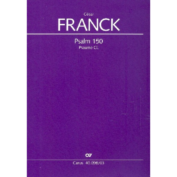 Psalm 150 für gem Chor und Orchester