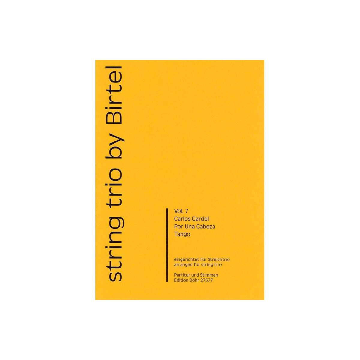 Por una cabeza für Violine, Viola