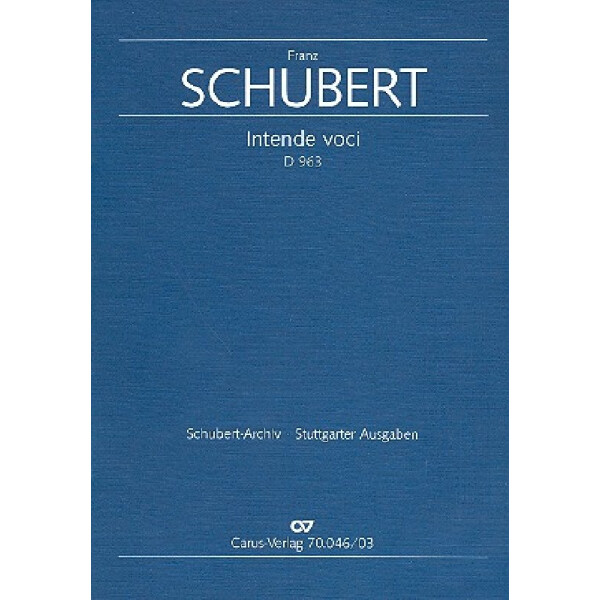 Intendi voci D963 Arie für Tenor,