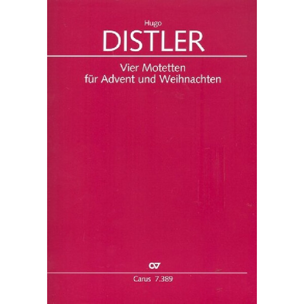 4 Motetten für Advent und Weihnachten