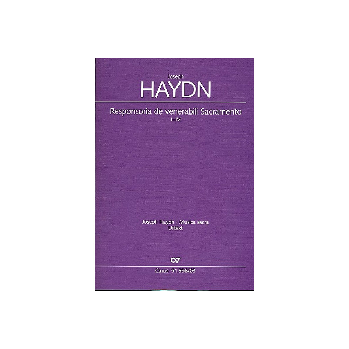 Responsoria de venerabili Sacramento I-IV