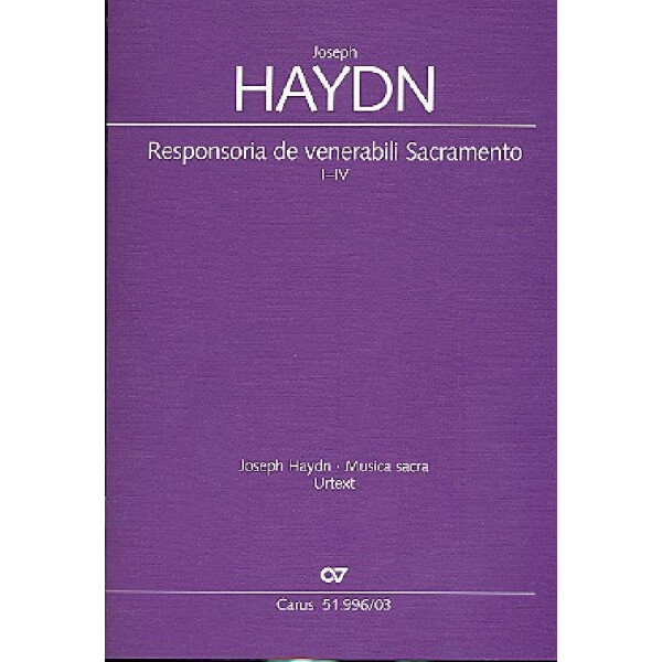 Responsoria de venerabili Sacramento I-IV